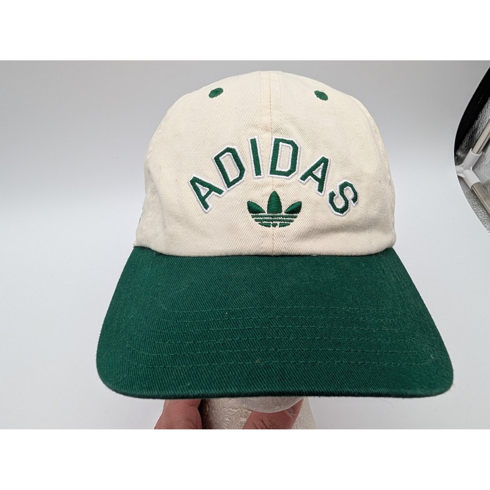Adidas Originals Trefoil Hat Cream Green Est 1949 Baseball Cap Adjustable Strap